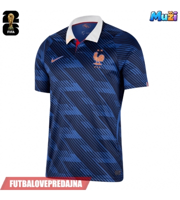 Lacne Muži Futbalové dres Francúzsko MS 2026 Krátky Rukáv - Domáci
